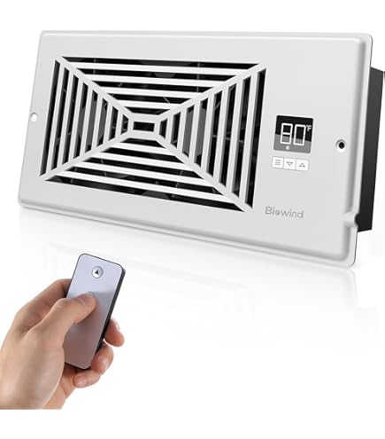 Amazon.com: VELLEE Quiet Register Booster Fan Fits 4